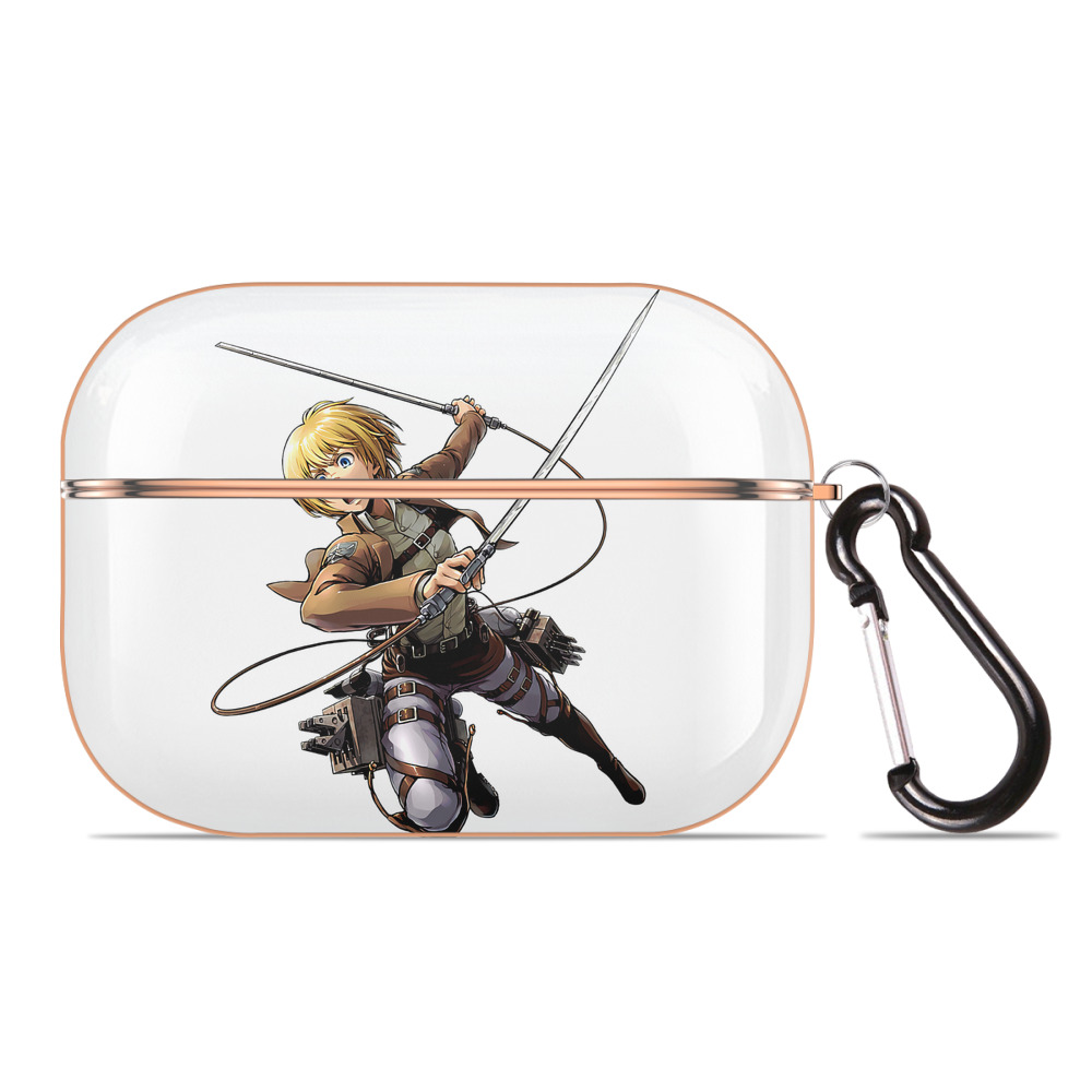 （画像用） 進撃の巨人 アルミン·アルレルト Attack on Titan Armin Arlert 【AirPods Pro用】ハードシェル保護ケース｜耐衝撃・防指紋・カラビナ付き商品仕様