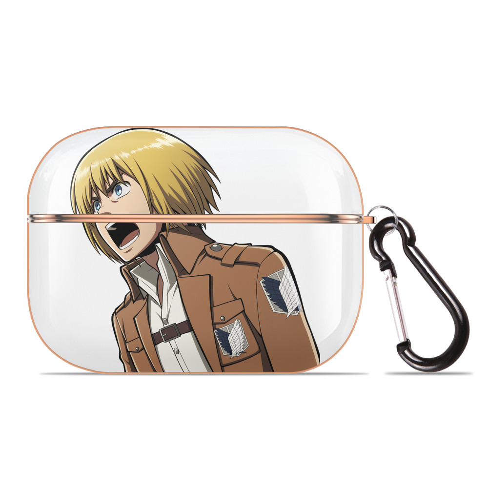 （画像用） 進撃の巨人 アルミン·アルレルト Attack on Titan Armin Arlert 【AirPods Pro用】ハードシェル保護ケース｜耐衝撃・防指紋・カラビナ付き商品仕様