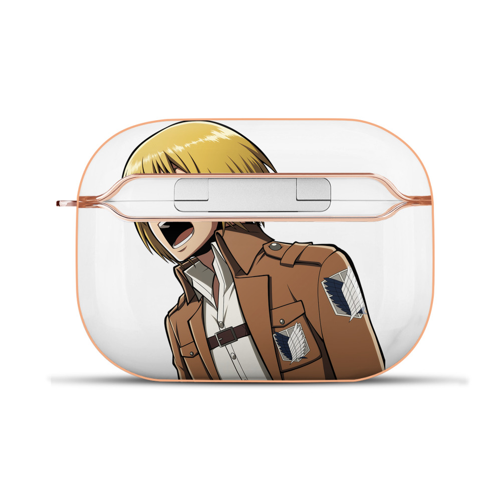 （画像用） 進撃の巨人 アルミン·アルレルト Attack on Titan Armin Arlert 【AirPods Pro用】ハードシェル保護ケース｜耐衝撃・防指紋・カラビナ付き商品仕様