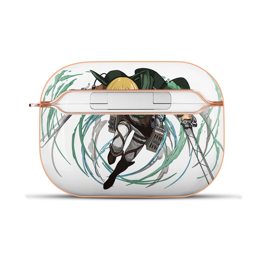 （画像用） 進撃の巨人 アルミン·アルレルト Attack on Titan Armin Arlert 【AirPods Pro用】ハードシェル保護ケース｜耐衝撃・防指紋・カラビナ付き商品仕様