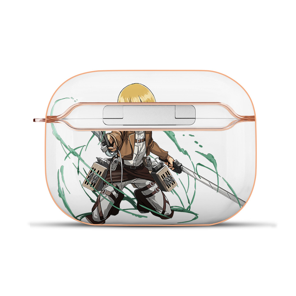（画像用） 進撃の巨人 アルミン·アルレルト Attack on Titan Armin Arlert 【AirPods Pro用】ハードシェル保護ケース｜耐衝撃・防指紋・カラビナ付き商品仕様