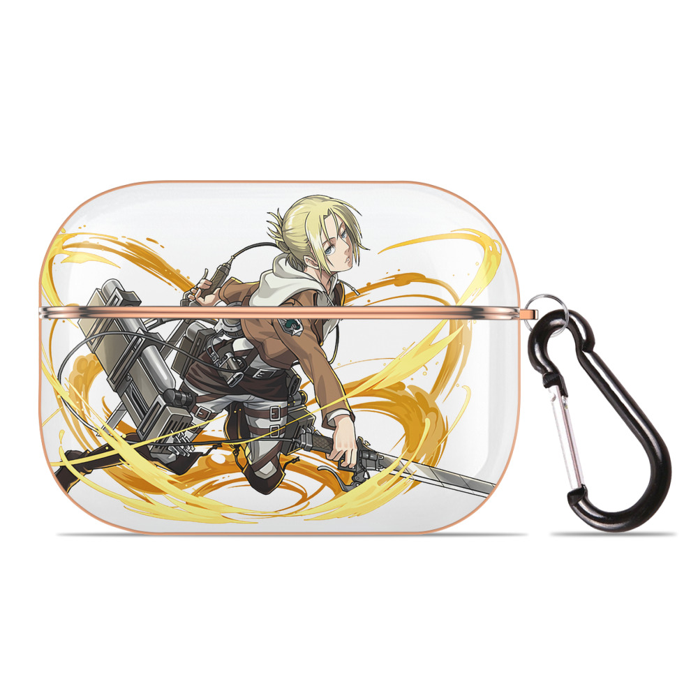 （画像用） 進撃の巨人 アニ・レオンハート Attack on Titan Annie Leonhart 【AirPods Pro用】ハードシェル保護ケース｜耐衝撃・防指紋・カラビナ付き商品仕様