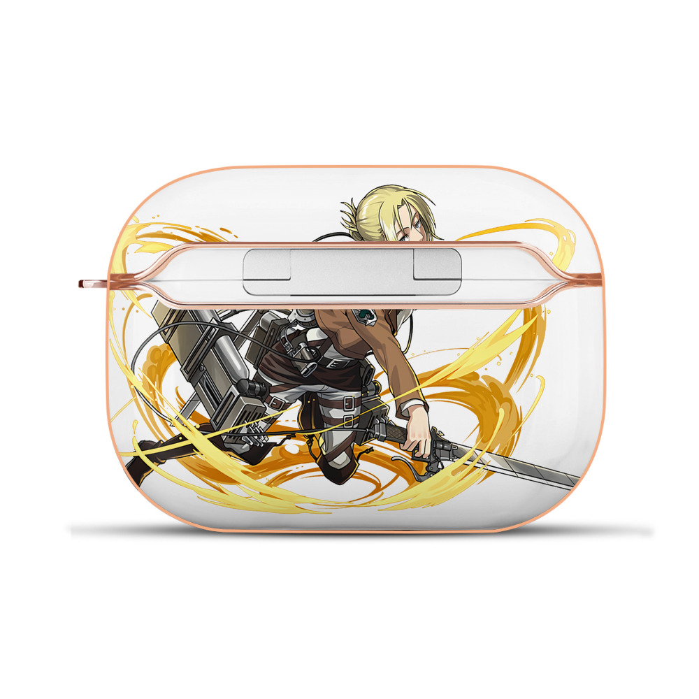 （画像用） 進撃の巨人 アニ・レオンハート Attack on Titan Annie Leonhart 【AirPods Pro用】ハードシェル保護ケース｜耐衝撃・防指紋・カラビナ付き商品仕様