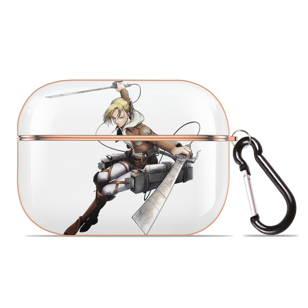 （画像用） 進撃の巨人 アニ・レオンハート Attack on Titan Annie Leonhart 【AirPods Pro用】ハードシェル保護ケース｜耐衝撃・防指紋・カラビナ付き商品仕様