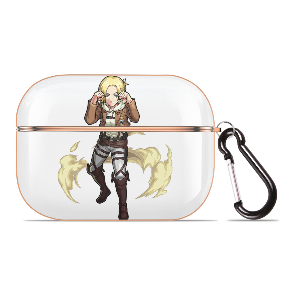 （画像用） 進撃の巨人 アニ・レオンハート Attack on Titan Annie Leonhart 【AirPods Pro用】ハードシェル保護ケース｜耐衝撃・防指紋・カラビナ付き商品仕様