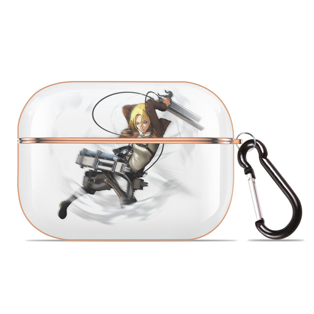 （画像用） 進撃の巨人 アニ・レオンハート Attack on Titan Annie Leonhart 【AirPods Pro用】ハードシェル保護ケース｜耐衝撃・防指紋・カラビナ付き商品仕様