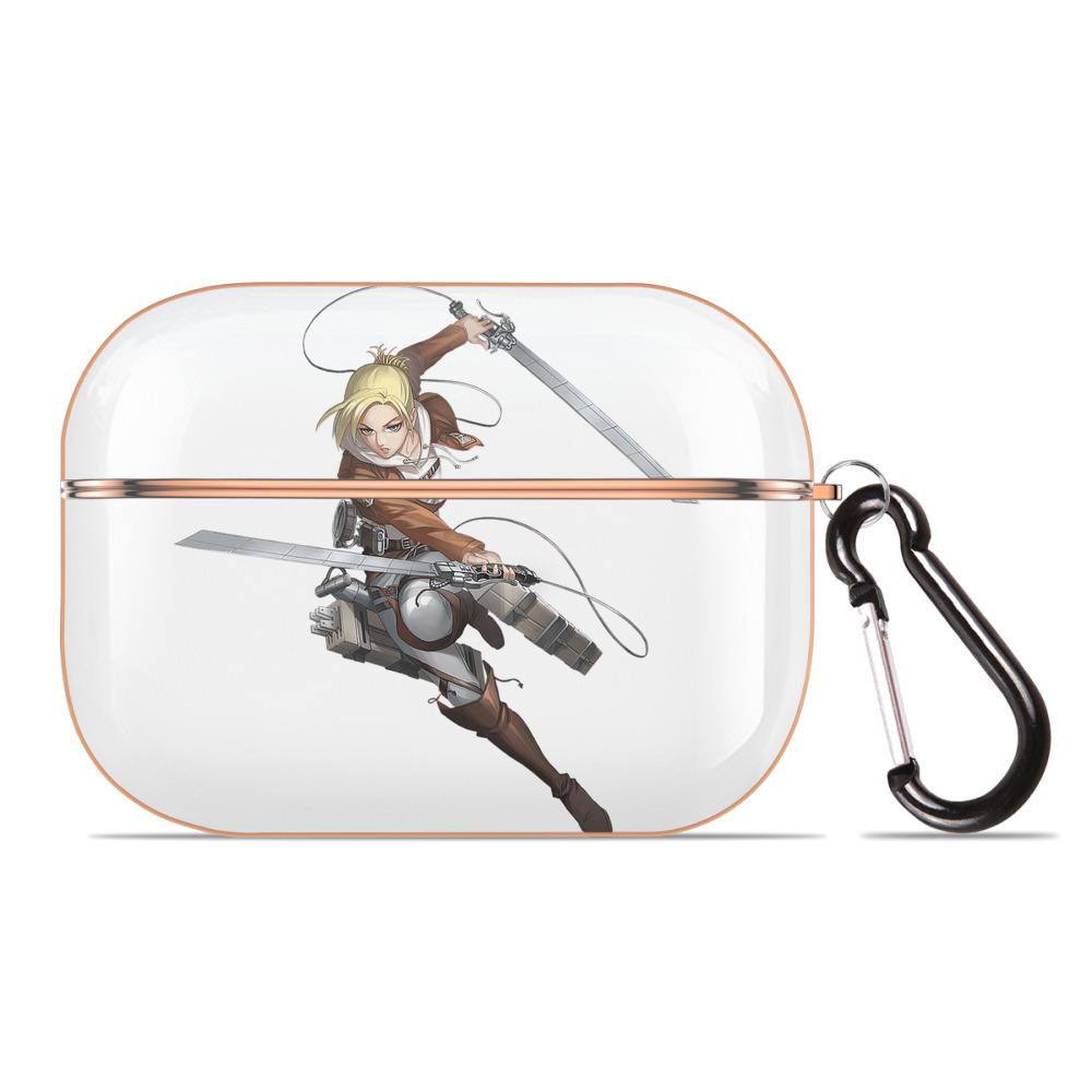 （画像用） 進撃の巨人 アニ・レオンハート Attack on Titan Annie Leonhart 【AirPods Pro用】ハードシェル保護ケース｜耐衝撃・防指紋・カラビナ付き商品仕様
