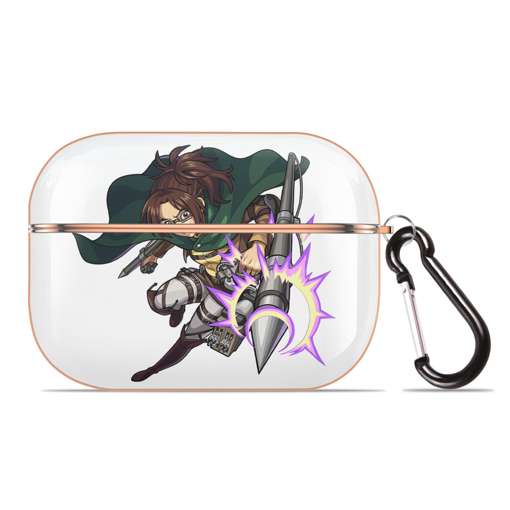 （画像用） 進撃の巨人 ハンジ·ゾエ Attack on Titan Hanji Zoe 【AirPods Pro用】ハードシェル保護ケース｜耐衝撃・防指紋・カラビナ付き商品仕様
