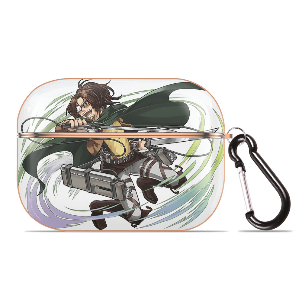 （画像用） 進撃の巨人 ハンジ·ゾエ Attack on Titan Hanji Zoe 【AirPods Pro用】ハードシェル保護ケース｜耐衝撃・防指紋・カラビナ付き商品仕様