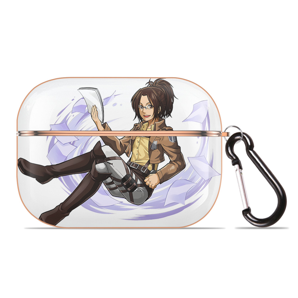 （画像用） 進撃の巨人 ハンジ·ゾエ Attack on Titan Hanji Zoe 【AirPods Pro用】ハードシェル保護ケース｜耐衝撃・防指紋・カラビナ付き商品仕様