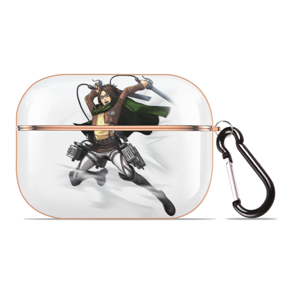 （画像用） 進撃の巨人 ハンジ·ゾエ Attack on Titan Hanji Zoe 【AirPods Pro用】ハードシェル保護ケース｜耐衝撃・防指紋・カラビナ付き商品仕様