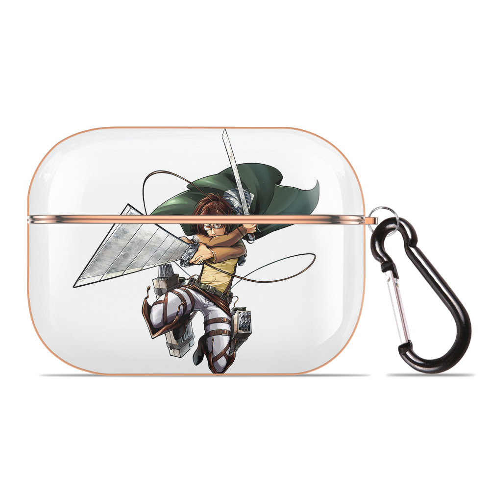 （画像用） 進撃の巨人 ハンジ·ゾエ Attack on Titan Hanji Zoe 【AirPods Pro用】ハードシェル保護ケース｜耐衝撃・防指紋・カラビナ付き商品仕様