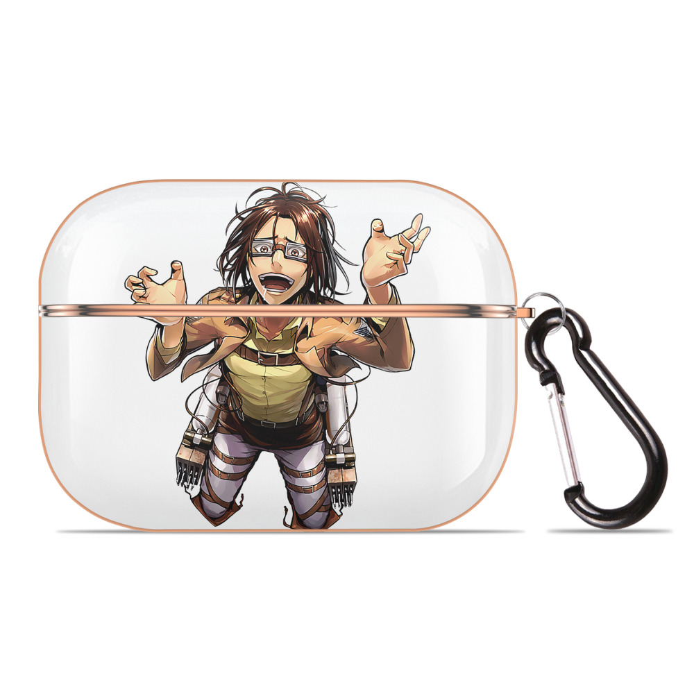 （画像用） 進撃の巨人 ハンジ·ゾエ Attack on Titan Hanji Zoe 【AirPods Pro用】ハードシェル保護ケース｜耐衝撃・防指紋・カラビナ付き商品仕様