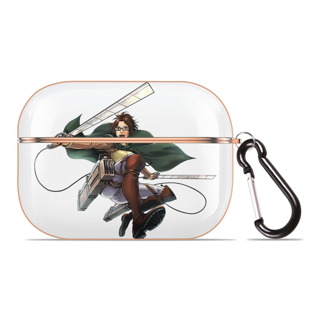 （画像用） 進撃の巨人 ハンジ·ゾエ Attack on Titan Hanji Zoe 【AirPods Pro用】ハードシェル保護ケース｜耐衝撃・防指紋・カラビナ付き商品仕様