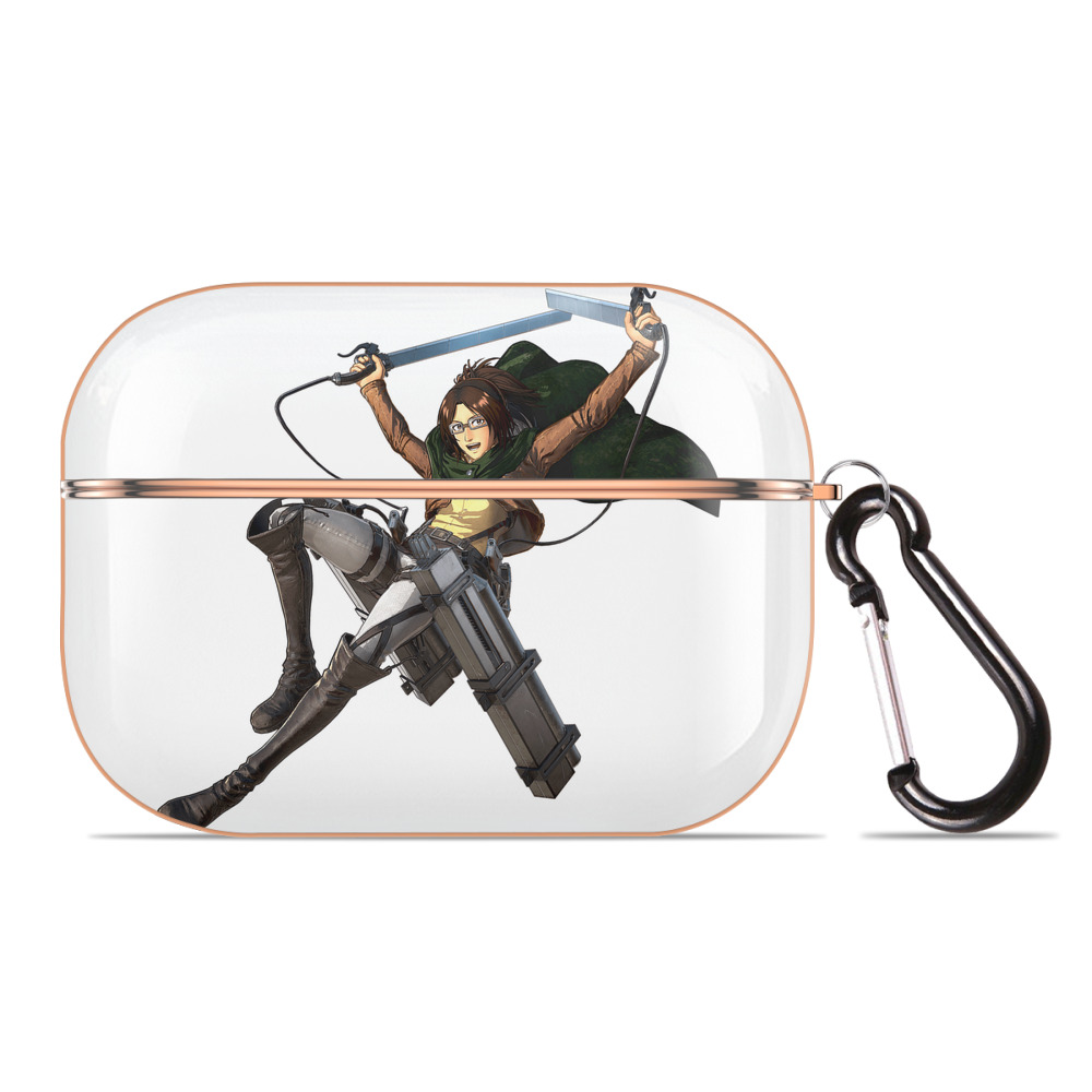 （画像用） 進撃の巨人 ハンジ·ゾエ Attack on Titan Hanji Zoe 【AirPods Pro用】ハードシェル保護ケース｜耐衝撃・防指紋・カラビナ付き商品仕様