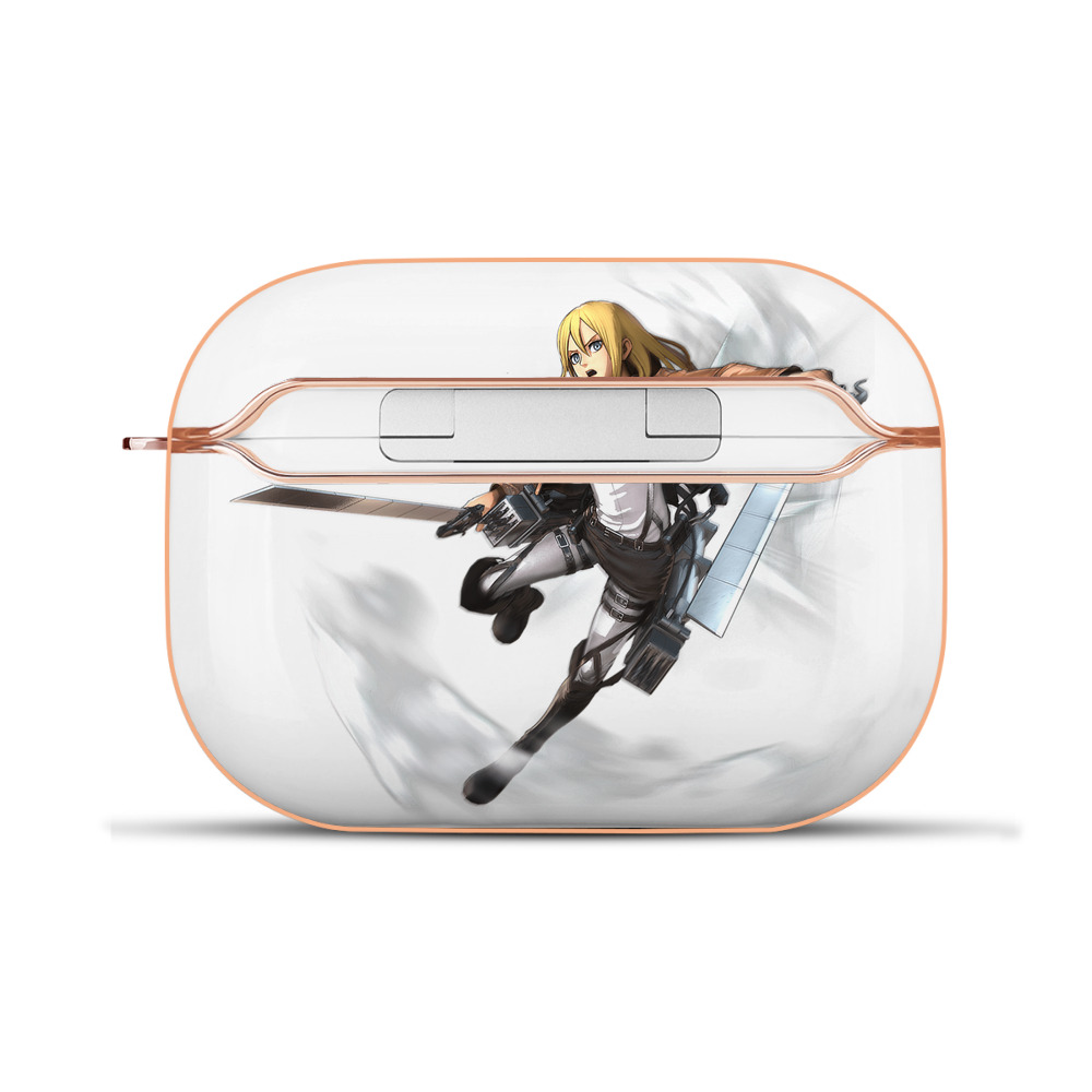 （画像用） 進撃の巨人 クリスタ·レンズ Attack on Titan Christa Lenz 【AirPods Pro用】ハードシェル保護ケース｜耐衝撃・防指紋・カラビナ付き商品仕様
