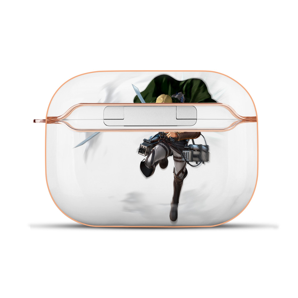 （画像用） 進撃の巨人 エルヴィン・スミス Attack on Titan Erwin Smith 【AirPods Pro用】ハードシェル保護ケース｜耐衝撃・防指紋・カラビナ付き商品仕様