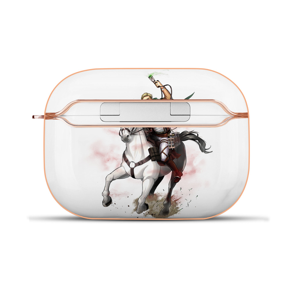 （画像用） 進撃の巨人 エルヴィン・スミス Attack on Titan Erwin Smith 【AirPods Pro用】ハードシェル保護ケース｜耐衝撃・防指紋・カラビナ付き商品仕様