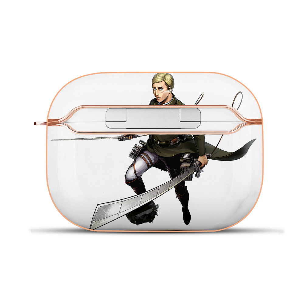 （画像用） 進撃の巨人 エルヴィン・スミス Attack on Titan Erwin Smith 【AirPods Pro用】ハードシェル保護ケース｜耐衝撃・防指紋・カラビナ付き商品仕様