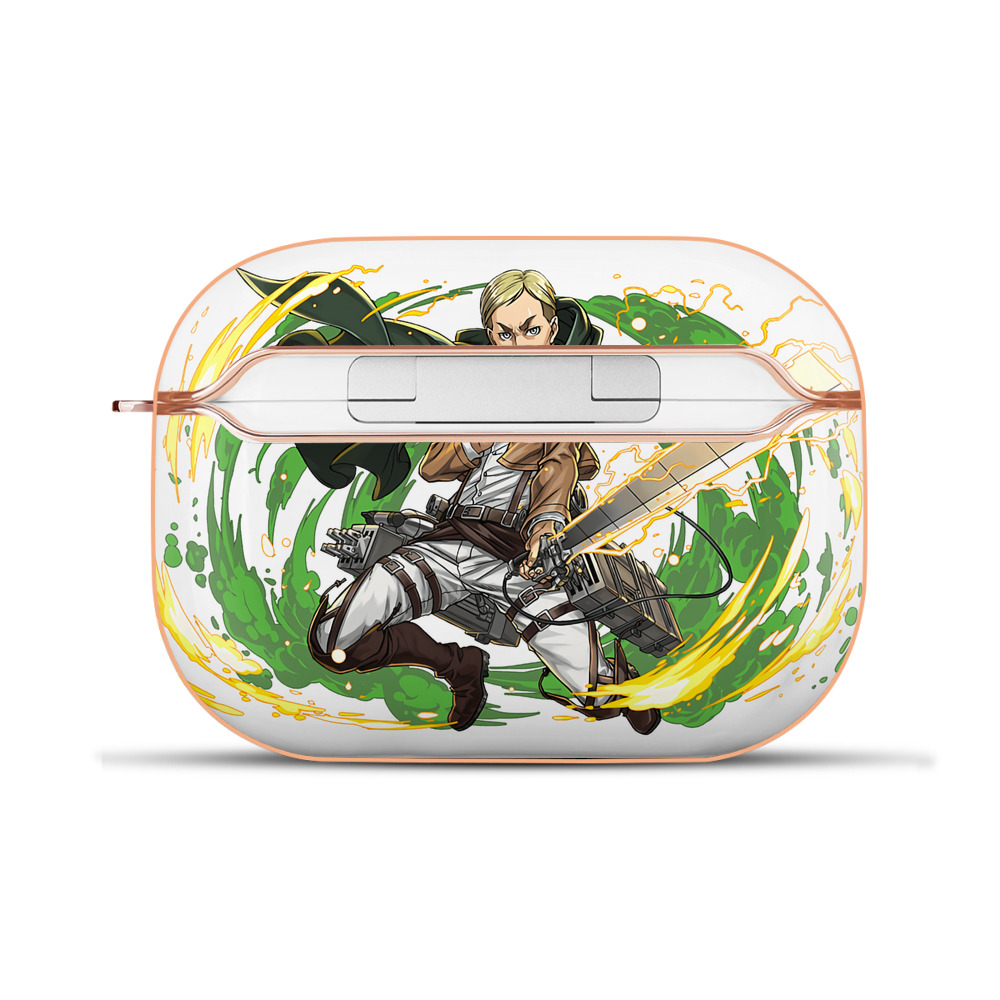 （画像用） 進撃の巨人 エルヴィン・スミス Attack on Titan Erwin Smith 【AirPods Pro用】ハードシェル保護ケース｜耐衝撃・防指紋・カラビナ付き商品仕様