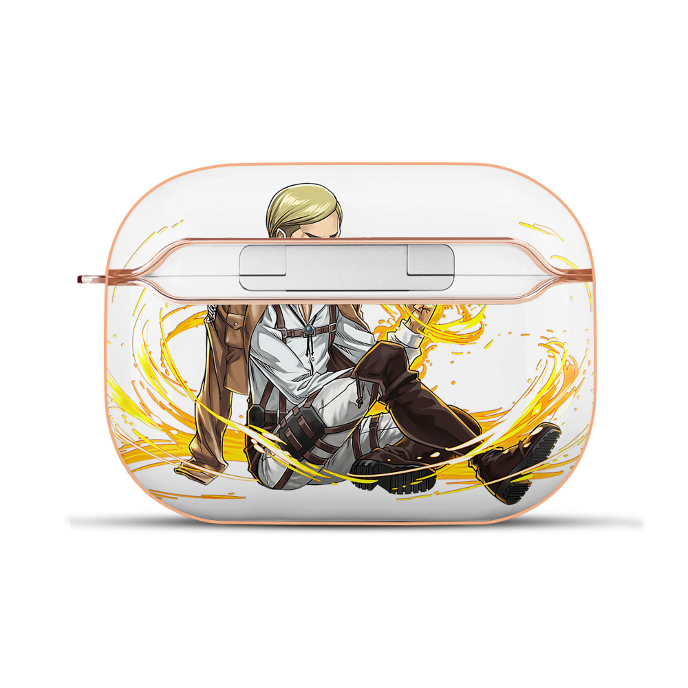 （画像用） 進撃の巨人 エルヴィン・スミス Attack on Titan Erwin Smith 【AirPods Pro用】ハードシェル保護ケース｜耐衝撃・防指紋・カラビナ付き商品仕様