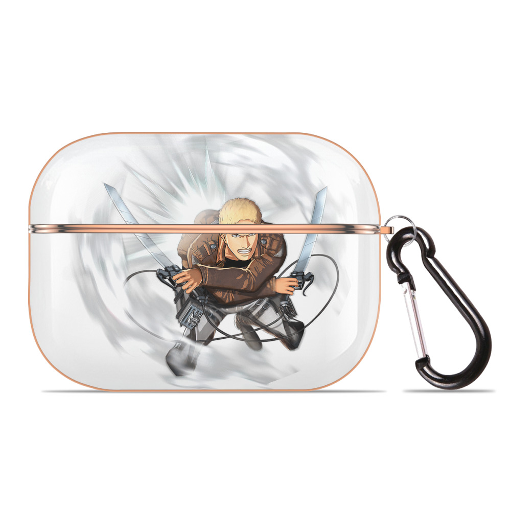 （画像用） 進撃の巨人 ライナー・ブラウン Attack on Titan Reiner Braun 【AirPods Pro用】ハードシェル保護ケース｜耐衝撃・防指紋・カラビナ付き商品仕様