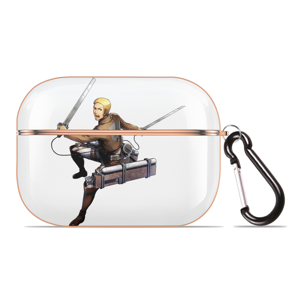 （画像用） 進撃の巨人 ライナー・ブラウン Attack on Titan Reiner Braun 【AirPods Pro用】ハードシェル保護ケース｜耐衝撃・防指紋・カラビナ付き商品仕様