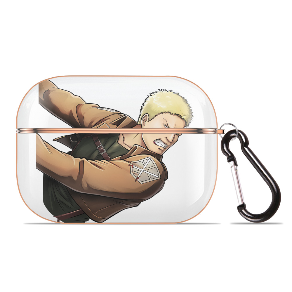 （画像用） 進撃の巨人 ライナー・ブラウン Attack on Titan Reiner Braun 【AirPods Pro用】ハードシェル保護ケース｜耐衝撃・防指紋・カラビナ付き商品仕様
