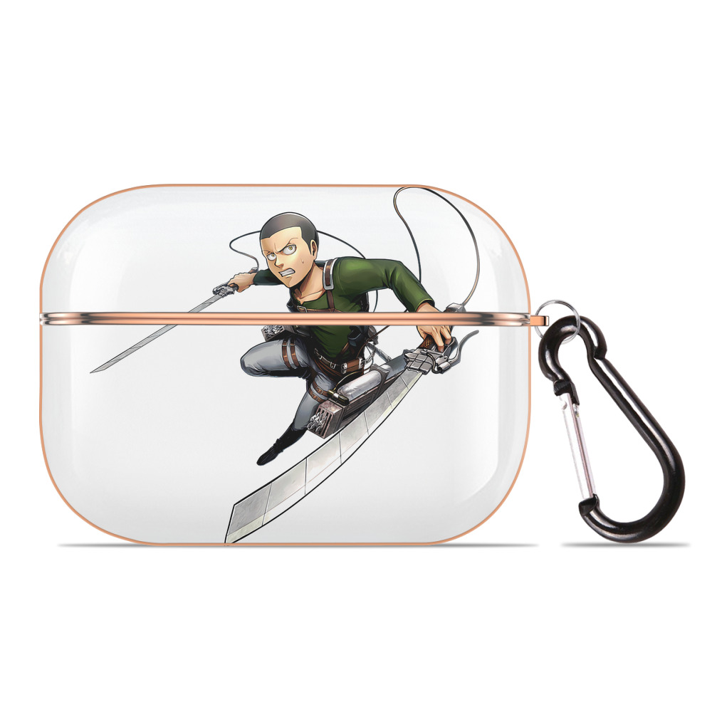 （画像用） 進撃の巨人 コニー·スプリンガー Attack on Titan Connie Springer 【AirPods Pro用】ハードシェル保護ケース｜耐衝撃・防指紋・カラビナ付き商品仕様