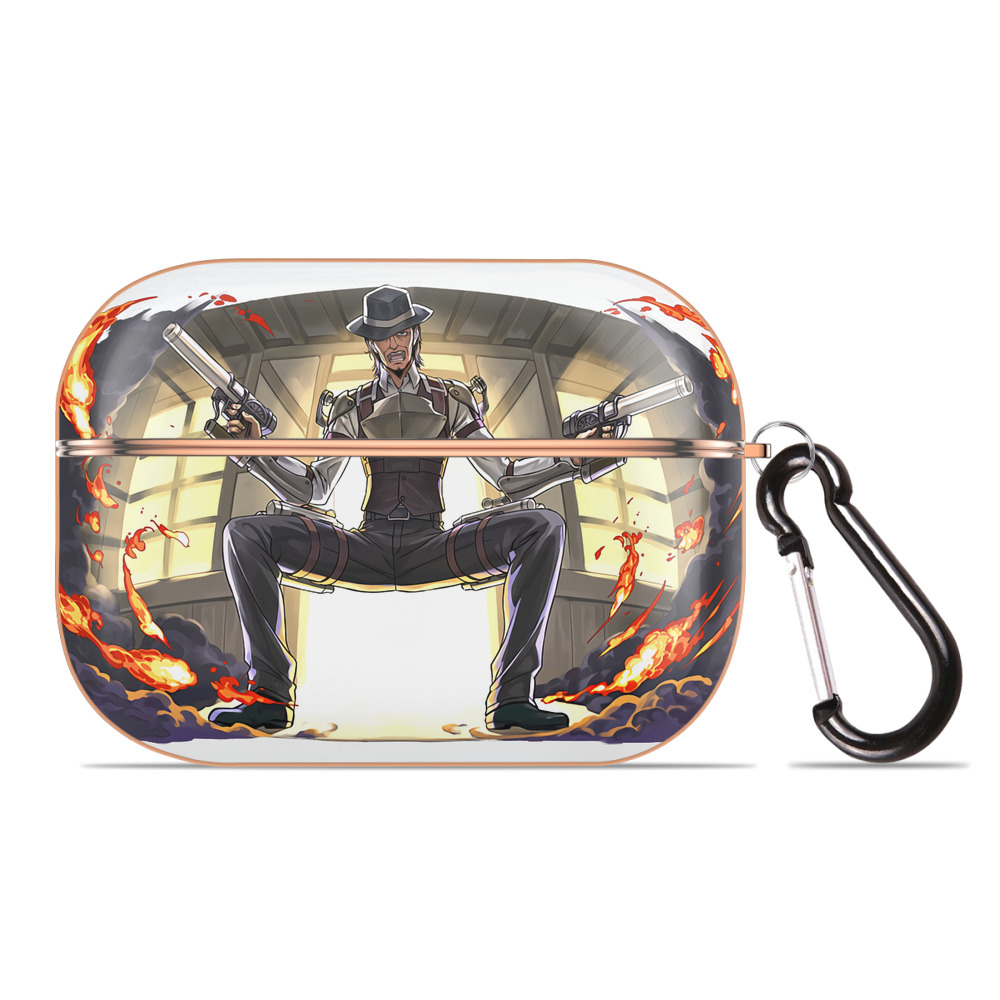 （画像用） 進撃の巨人 ケニー·アッカーマン Attack on Titan Kenny Ackerman 【AirPods Pro用】ハードシェル保護ケース｜耐衝撃・防指紋・カラビナ付き商品仕様