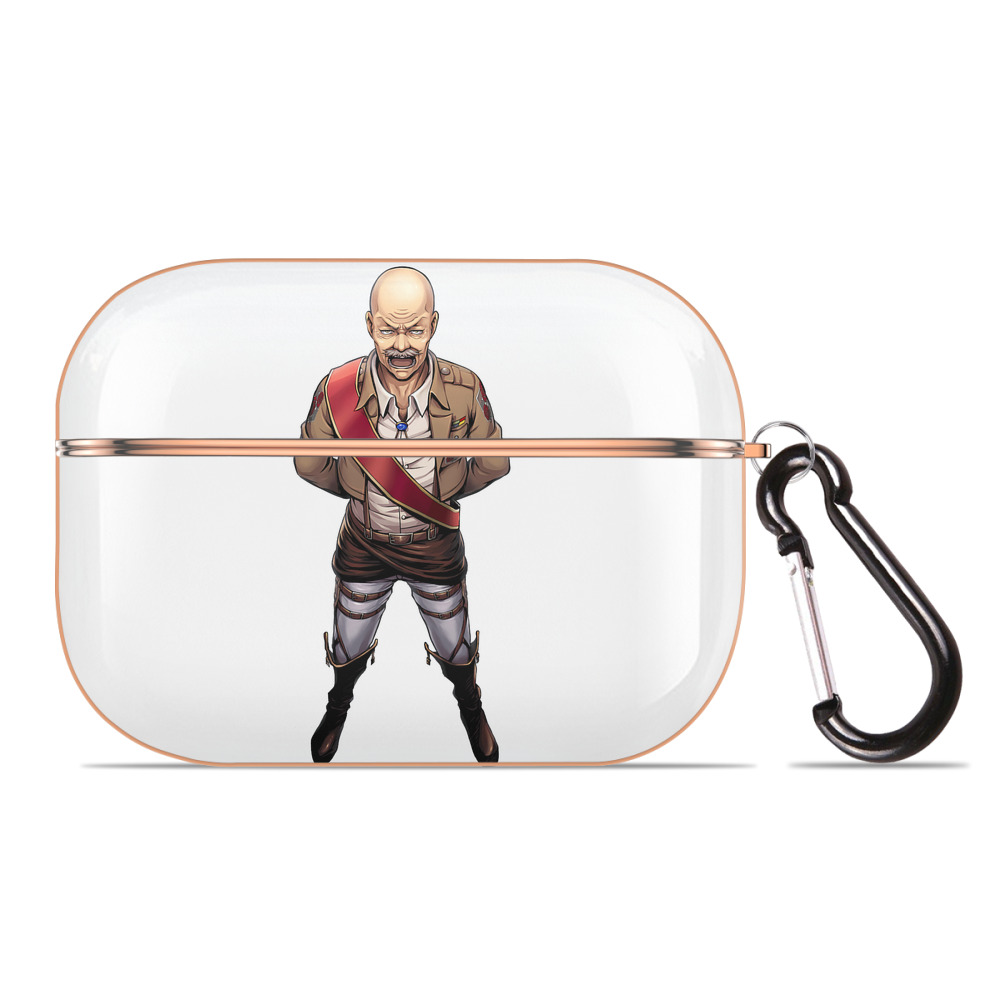 （画像用） 進撃の巨人 ドット·ピクシス Attack on Titan Dot Pixis 【AirPods Pro用】ハードシェル保護ケース｜耐衝撃・防指紋・カラビナ付き商品仕様