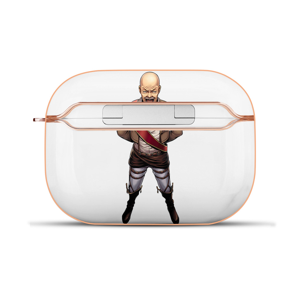 （画像用） 進撃の巨人 ドット·ピクシス Attack on Titan Dot Pixis 【AirPods Pro用】ハードシェル保護ケース｜耐衝撃・防指紋・カラビナ付き商品仕様