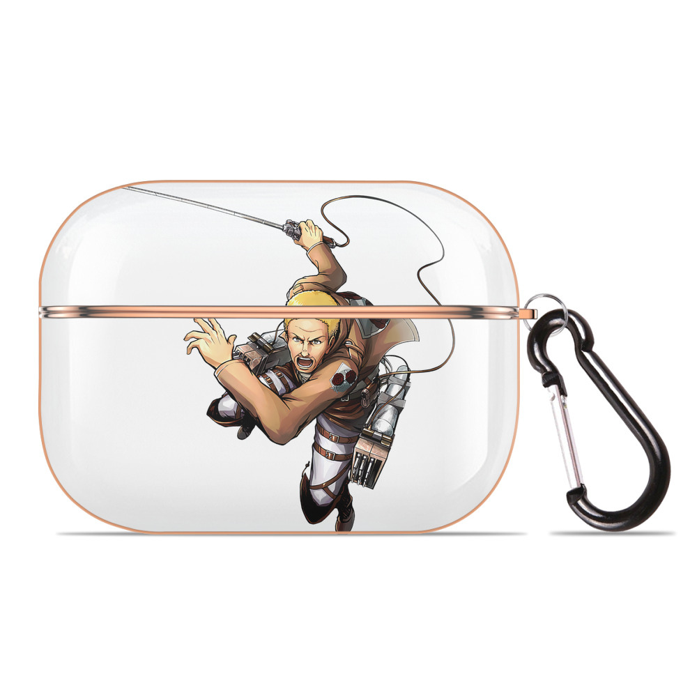 （画像用） 進撃の巨人 ハンネス Attack on Titan Hannes 【AirPods Pro用】ハードシェル保護ケース｜耐衝撃・防指紋・カラビナ付き商品仕様