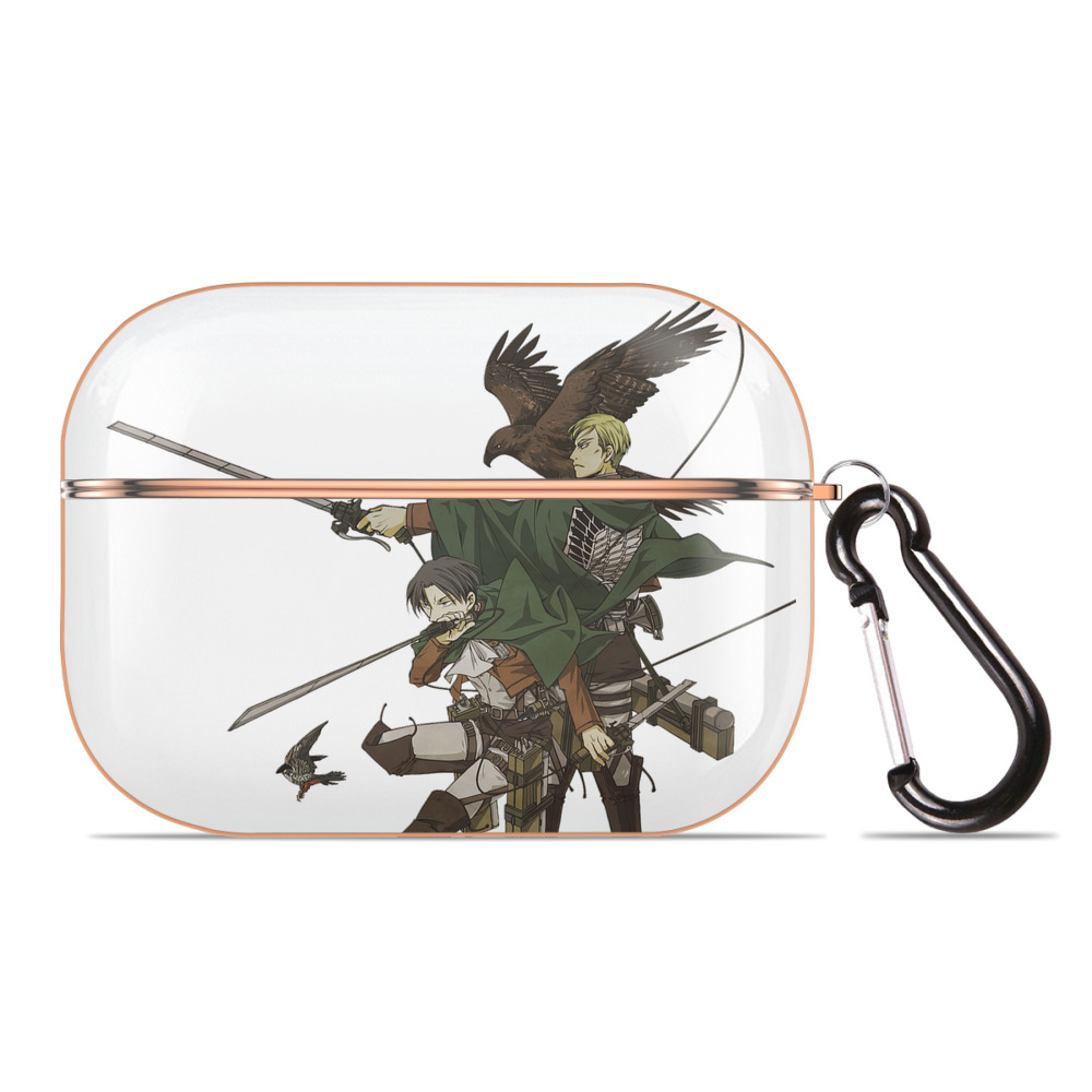 （画像用） 進撃の巨人 Attack on Titan 【AirPods Pro用】ハードシェル保護ケース｜耐衝撃・防指紋・カラビナ付き商品仕様