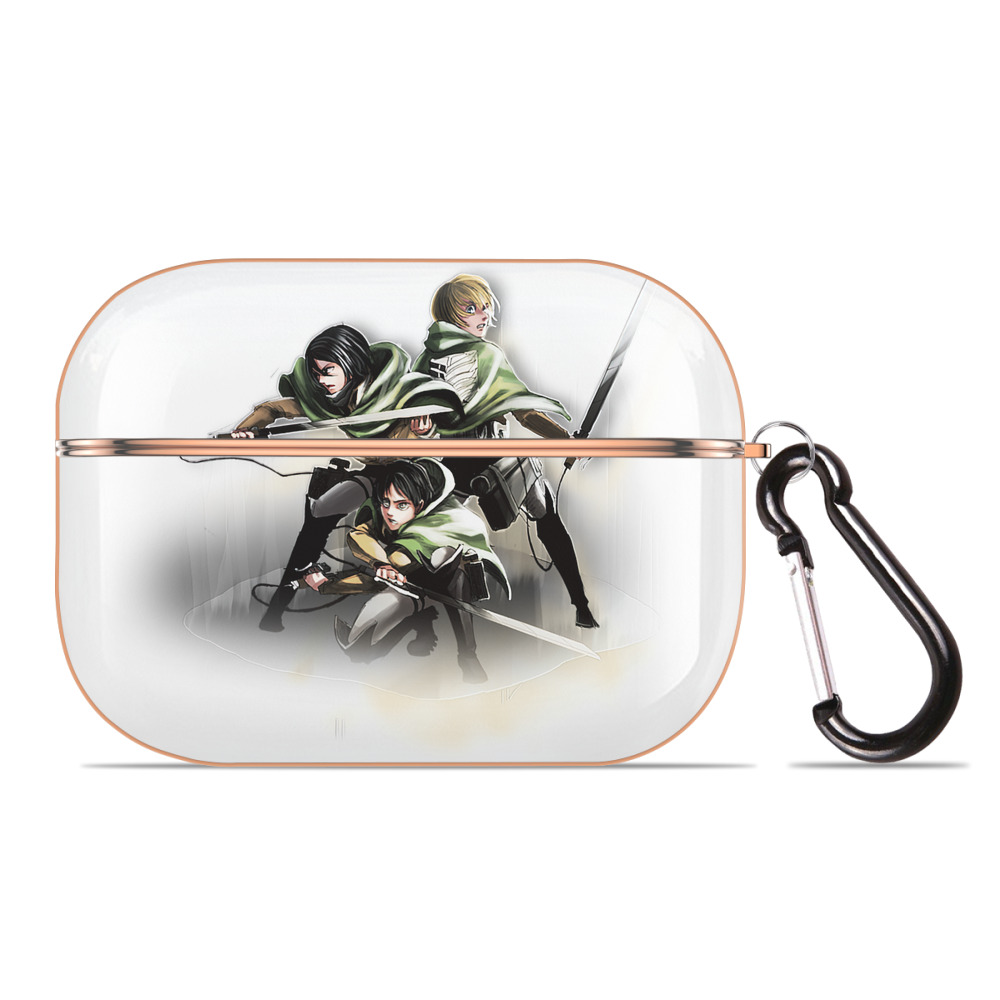 （画像用） 進撃の巨人 Attack on Titan 【AirPods Pro用】ハードシェル保護ケース｜耐衝撃・防指紋・カラビナ付き商品仕様
