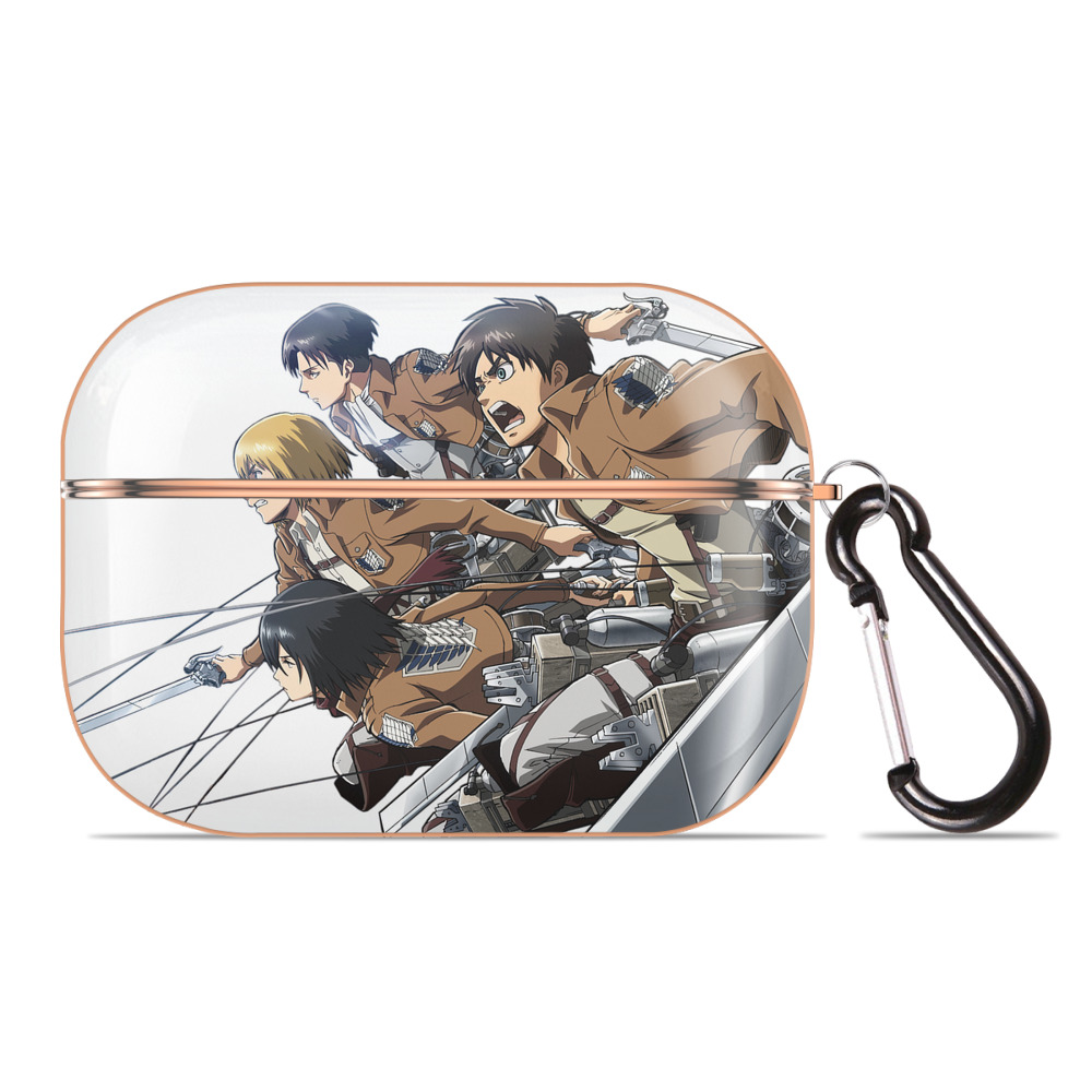 （画像用） 進撃の巨人 Attack on Titan 【AirPods Pro用】ハードシェル保護ケース｜耐衝撃・防指紋・カラビナ付き商品仕様