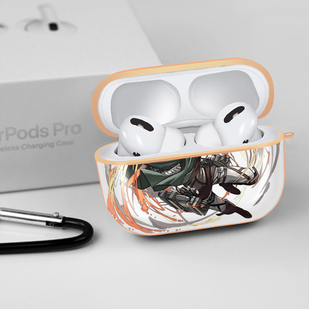 進撃の巨人 エレン･イェーガー Attack on Titan Eren Jäger 【AirPods Pro用】ハードシェル保護ケース｜耐衝撃・防指紋・カラビナ付き商品仕様