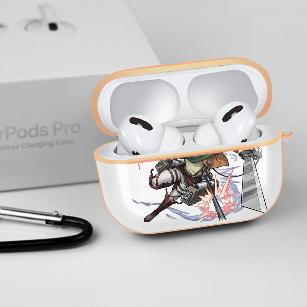 進撃の巨人 エレン･イェーガー Attack on Titan Eren Jäger 【AirPods Pro用】ハードシェル保護ケース｜耐衝撃・防指紋・カラビナ付き商品仕様