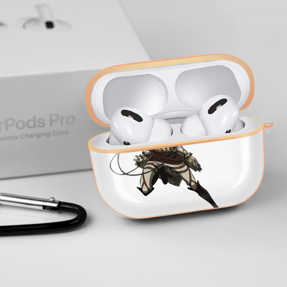 進撃の巨人 エレン･イェーガー Attack on Titan Eren Jäger 【AirPods Pro用】ハードシェル保護ケース｜耐衝撃・防指紋・カラビナ付き商品仕様