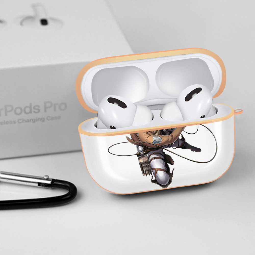 進撃の巨人 エレン･イェーガー Attack on Titan Eren Jäger 【AirPods Pro用】ハードシェル保護ケース｜耐衝撃・防指紋・カラビナ付き商品仕様