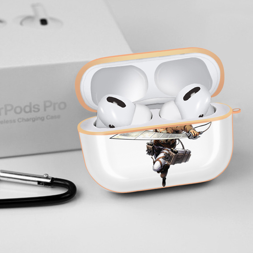進撃の巨人 エレン･イェーガー Attack on Titan Eren Jäger 【AirPods Pro用】ハードシェル保護ケース｜耐衝撃・防指紋・カラビナ付き商品仕様