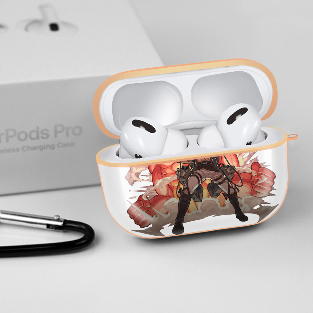 進撃の巨人 エレン･イェーガー Attack on Titan Eren Jäger 【AirPods Pro用】ハードシェル保護ケース｜耐衝撃・防指紋・カラビナ付き商品仕様