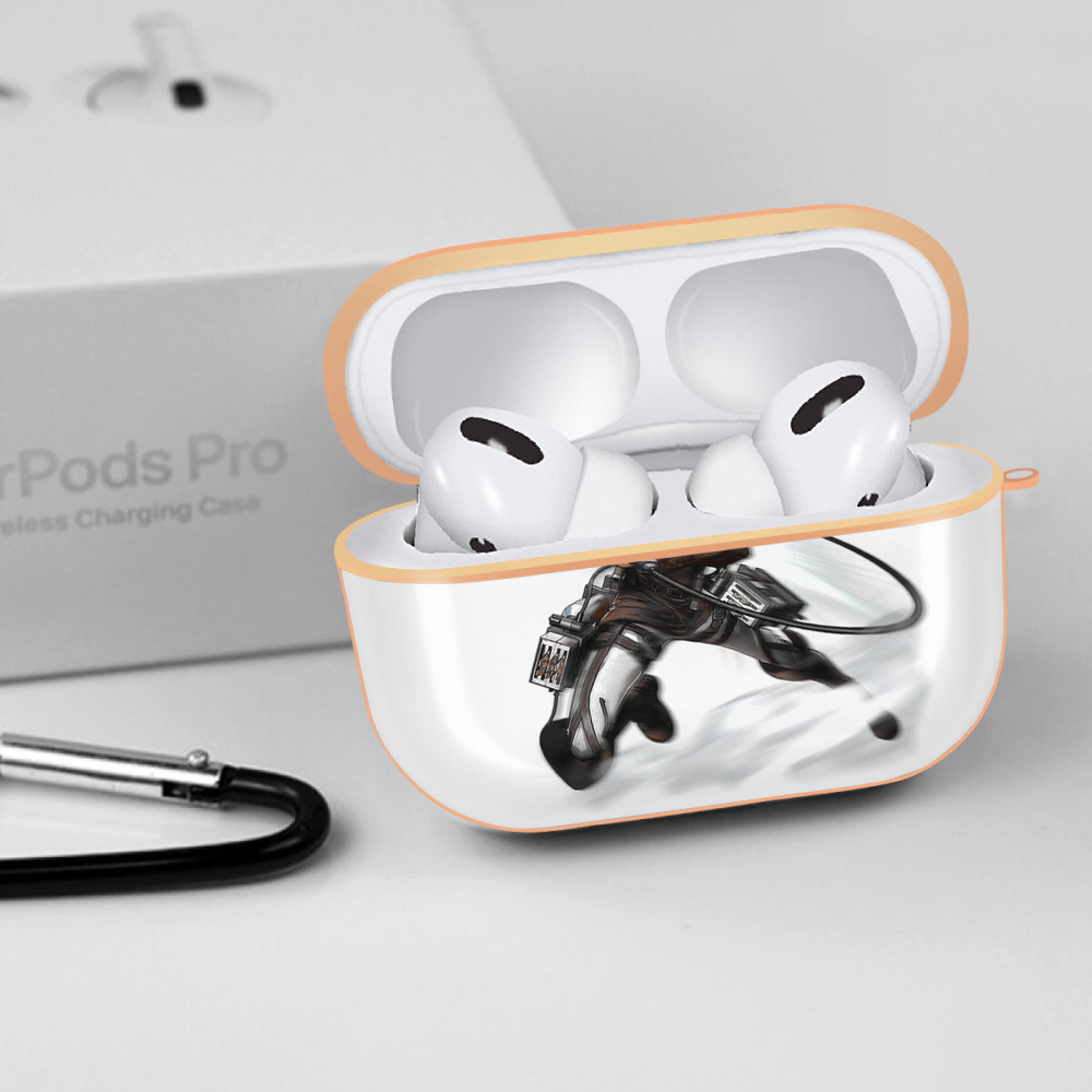 進撃の巨人 エレン･イェーガー Attack on Titan Eren Jäger 【AirPods Pro用】ハードシェル保護ケース｜耐衝撃・防指紋・カラビナ付き商品仕様
