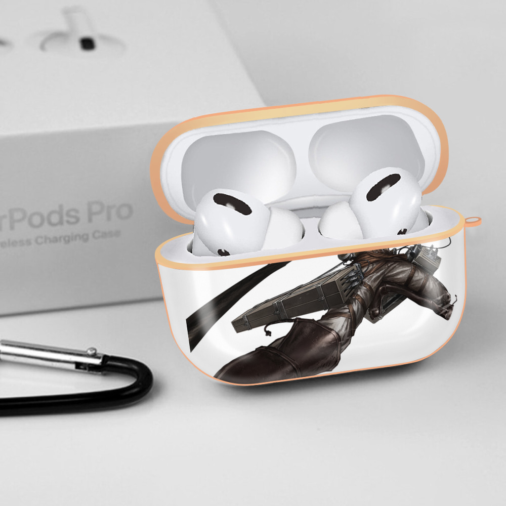 進撃の巨人 エレン･イェーガー Attack on Titan Eren Jäger 【AirPods Pro用】ハードシェル保護ケース｜耐衝撃・防指紋・カラビナ付き商品仕様