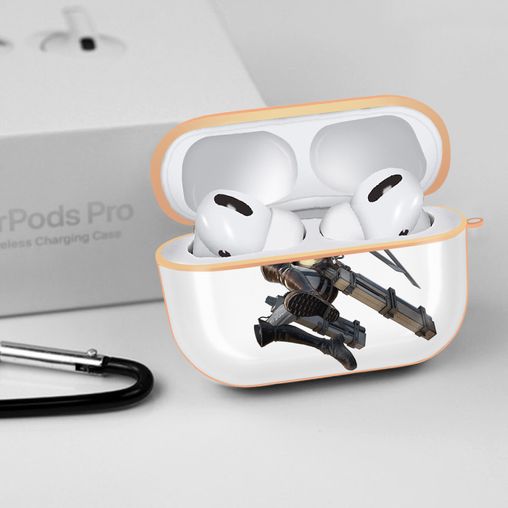 進撃の巨人 エレン･イェーガー Attack on Titan Eren Jäger 【AirPods Pro用】ハードシェル保護ケース｜耐衝撃・防指紋・カラビナ付き商品仕様