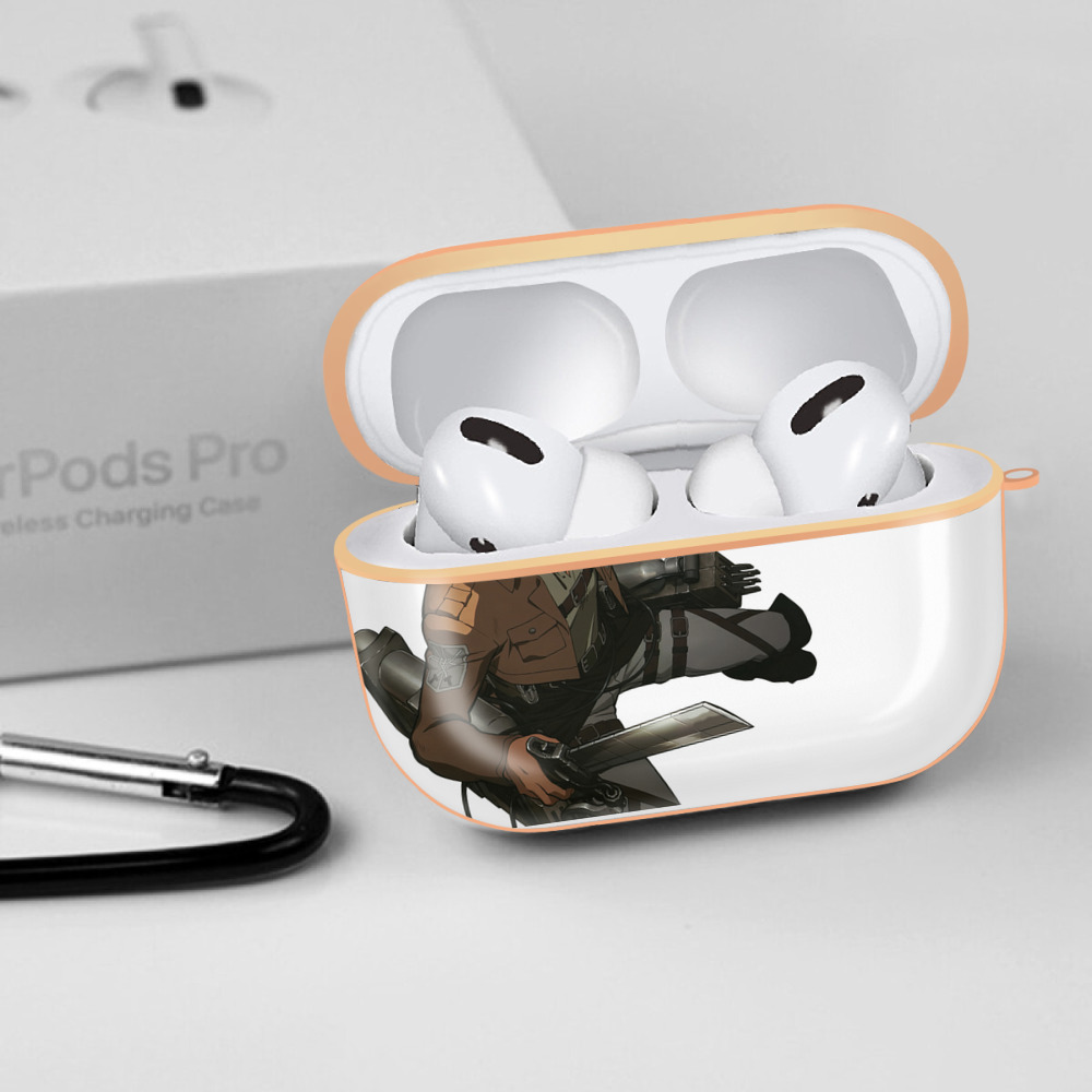進撃の巨人 エレン･イェーガー Attack on Titan Eren Jäger 【AirPods Pro用】ハードシェル保護ケース｜耐衝撃・防指紋・カラビナ付き商品仕様