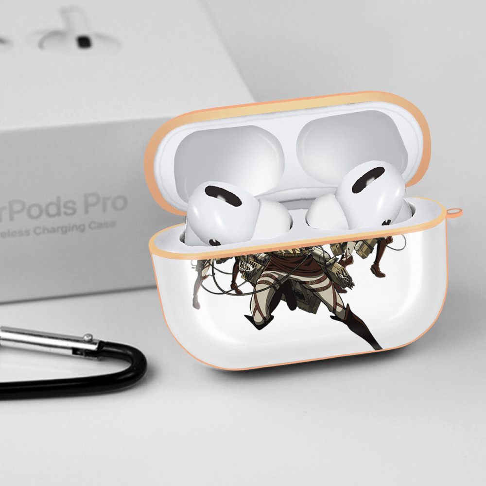進撃の巨人 エレン･イェーガー Attack on Titan Eren Jäger 【AirPods Pro用】ハードシェル保護ケース｜耐衝撃・防指紋・カラビナ付き商品仕様