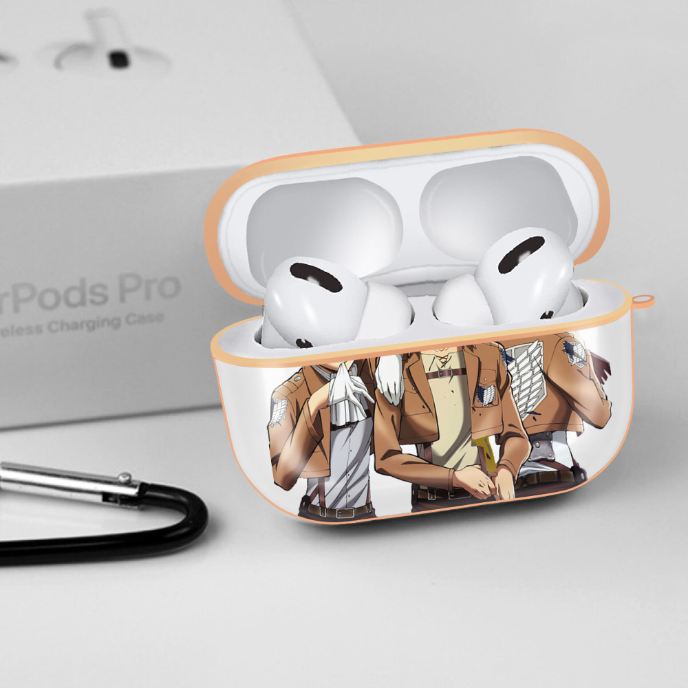 進撃の巨人 エレン･イェーガー Attack on Titan Eren Jäger 【AirPods Pro用】ハードシェル保護ケース｜耐衝撃・防指紋・カラビナ付き商品仕様