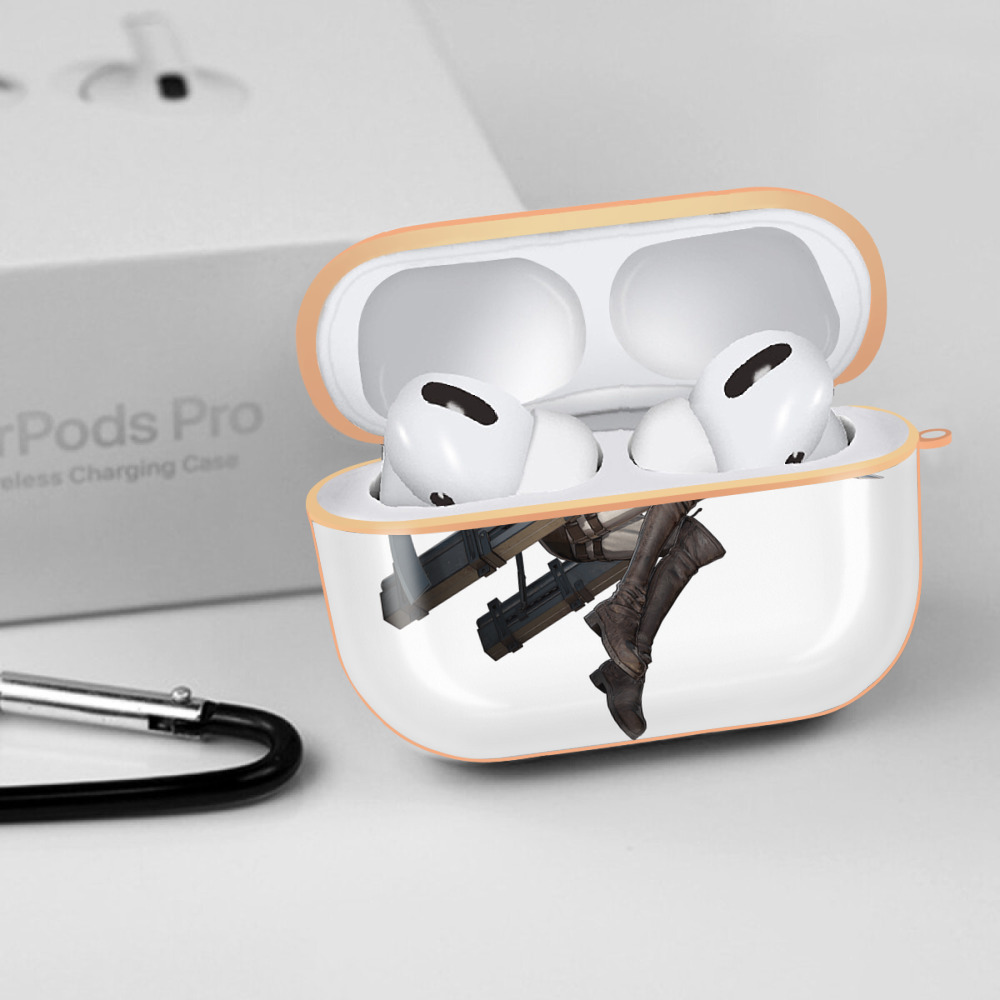 進撃の巨人 ミカサ·アッカーマン Attack on Titan Mikasa Ackerman 【AirPods Pro用】ハードシェル保護ケース｜耐衝撃・防指紋・カラビナ付き商品仕様