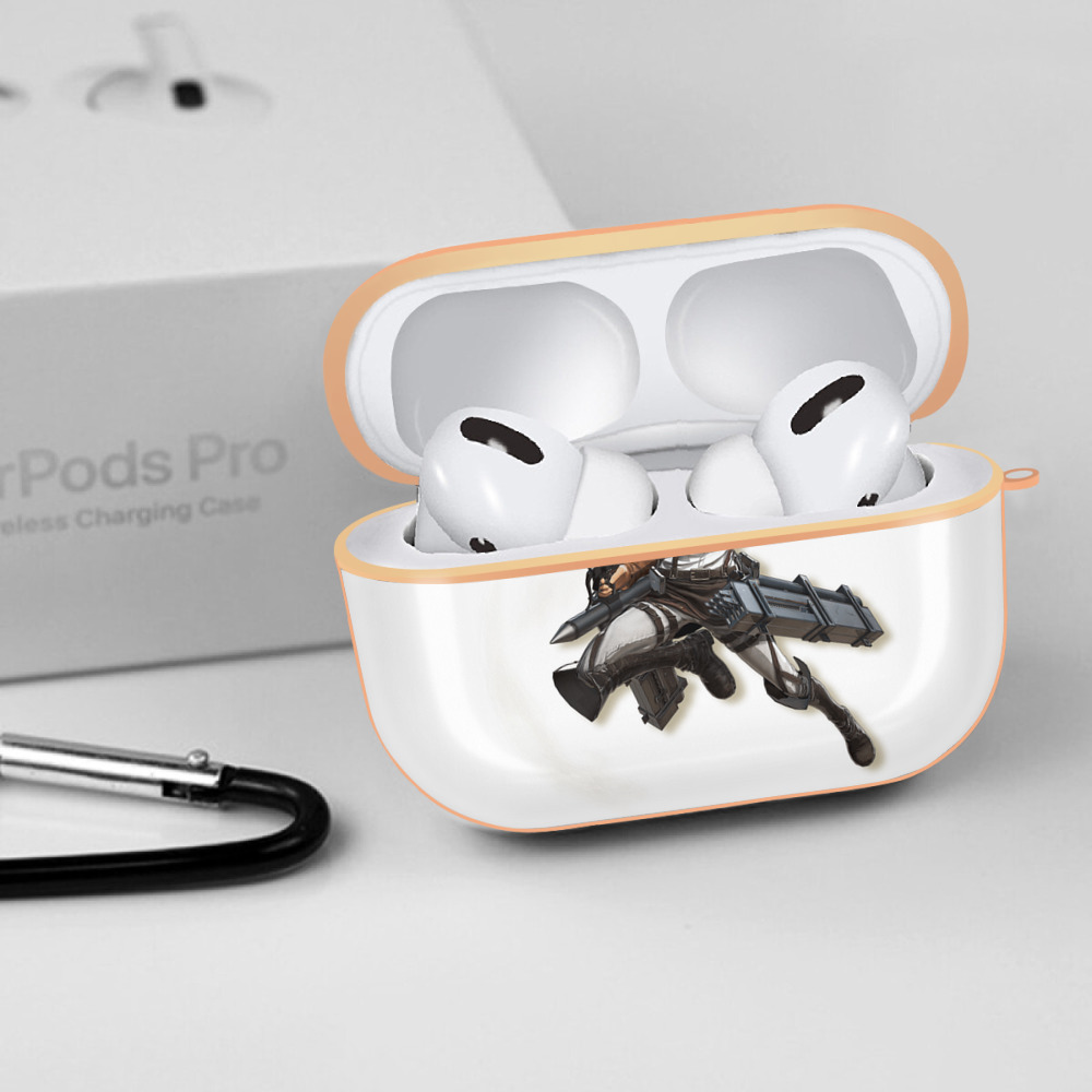 進撃の巨人 ミカサ·アッカーマン Attack on Titan Mikasa Ackerman 【AirPods Pro用】ハードシェル保護ケース｜耐衝撃・防指紋・カラビナ付き商品仕様
